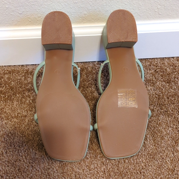 NWT SheIn Mint Strappy Mule - Picture 3 of 4